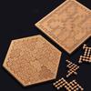 Challenging Wooden Geometry Jigsaw Puzzle for Adults and Teens, Brain Teaser Logic Game Art Toy Gifts for Men, Women, Family