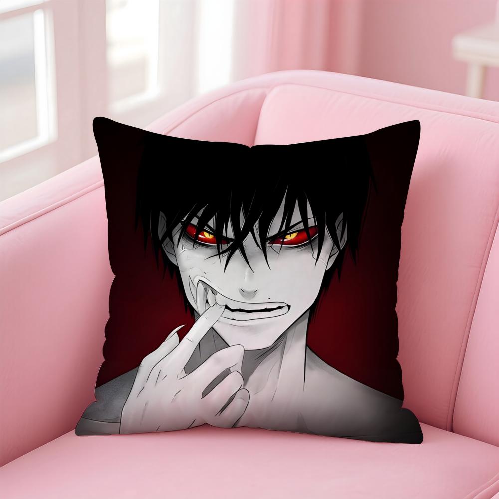 Cartoon Anime DDEVILS LINEL Cushion Cover Pillow Case Soft Skin Friendly Fabric  Concealed Zipper