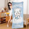 Cute M-Mikko I-Illustrations Anime Beach Towel Colorful Bath Towels For Girl Microfiber Quick Dry Sand Free Beach Yoga