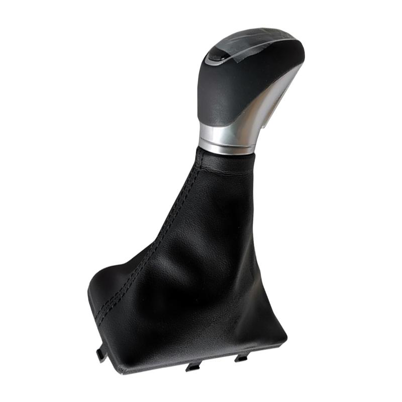 AT Leather Front Gear Shift Knob & Boot Cover Fit for Hyundai Elantra   2018 2017 2016 Automatic Transmission