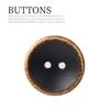 5pcs Bowl Type Two Eyes Spray Paint Old Wooden Buttons Retro Suit Jacket Wooden Buttons Sweater Cardigan Shirt Buttons