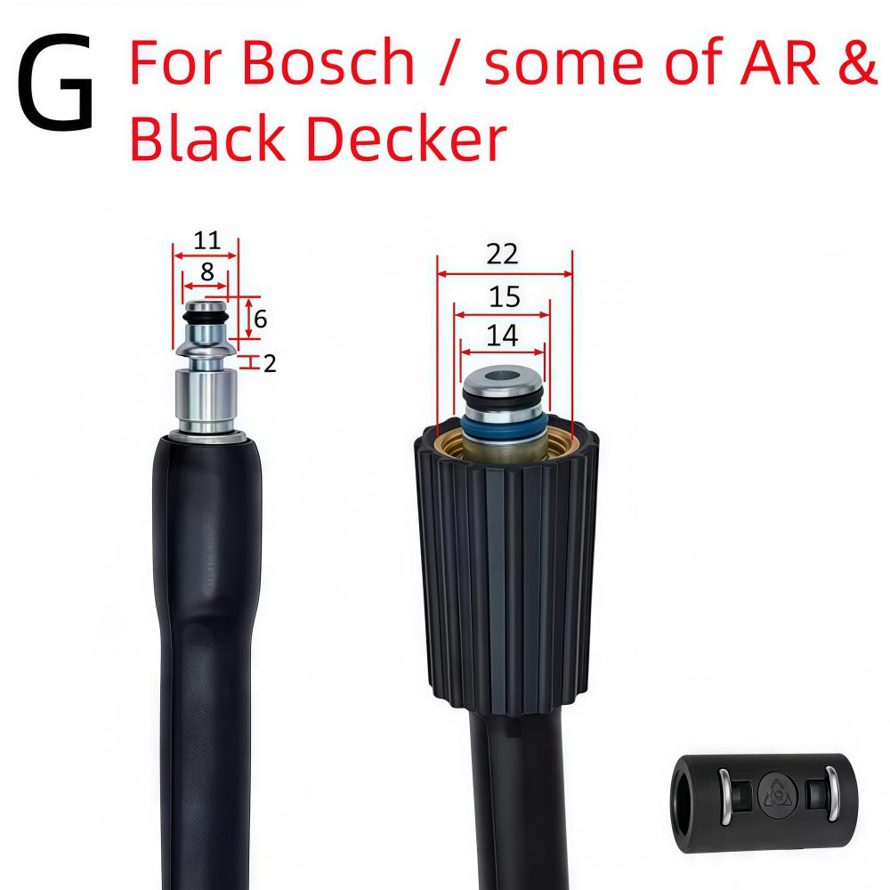 High Pressure Cleaning Machine Hose Car Wash Water Cleaning Hose Extension Hose Cord Pipe For Karcher Bosch Nilfisk Lavor Huter
