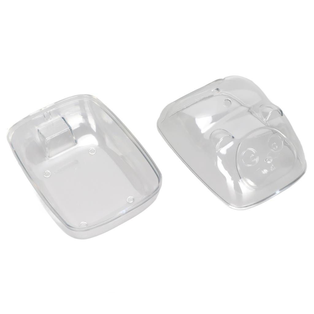 Hamster Badebox Transparent Großer Raum Auslaufsicher Cartoonform Hamster Sand Badezimmer für Kleintier