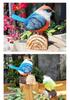 Realistic Chirping Bird Outdoor Garden Ornament - Resin Figurine for Landscaping