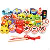 Wooden Bead Threading Toy Gifts Lacing for Children Kids Toddlers vegetable and fruit