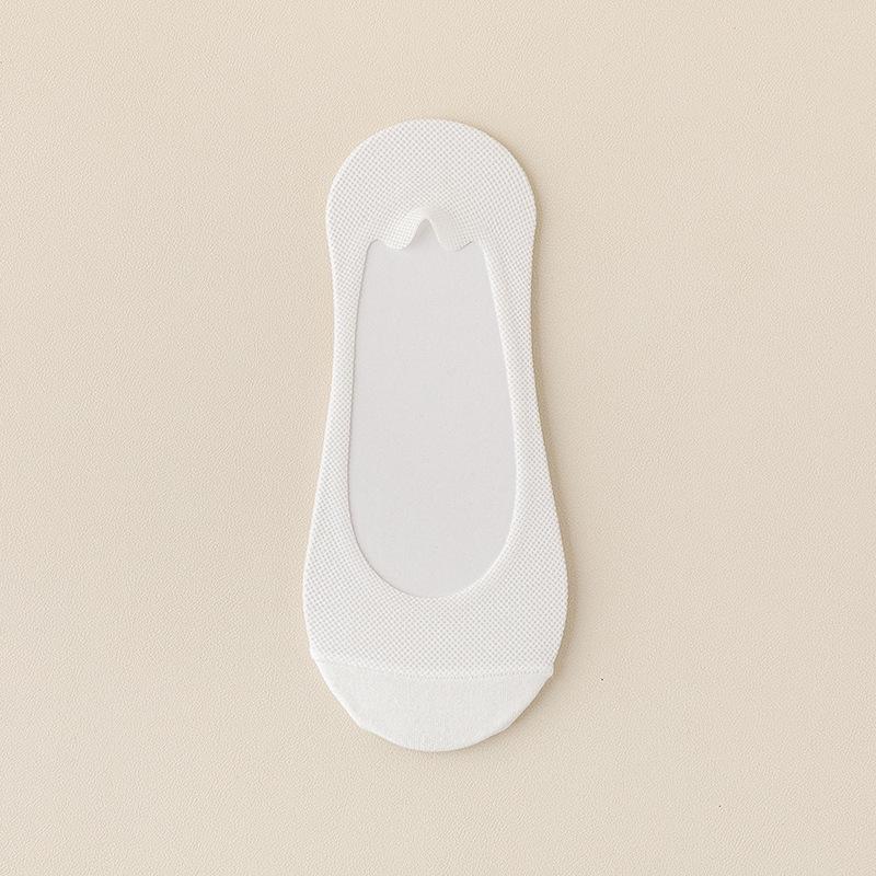 

Женские нескользящие носки-лодочки из ледяного шелка с низким вырезом – Летние тонкие, невидимые, из чистого хлопка, короткий стиль One Size