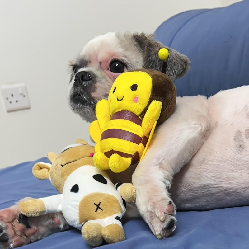 1/5/10 Pcs Little Bee Dog Toy Plush Pendant Cute Keychain Plush Bag Charm Bumble Stuffed Dolls Backpack Mini