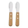 2 Stück Buttermesser Holzgriff Marmelade Butter Streicher Kleine Küchenmesser Käsemesser Niedlich Kinder Kindermesser Besteck Geschirr