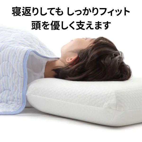 Alpha Pillow, Deodorizing Silk Pillow, Cooling, Non-Steamy, 60 X 40 X 12cm (Large)