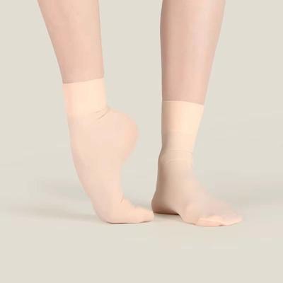 Danskläder Balettsockor Övning Träning Hudfärg Moderna Dansstrumpor Osynlighet Absorberar Svett Baletthöga Strumpor Flickor Kvinnor