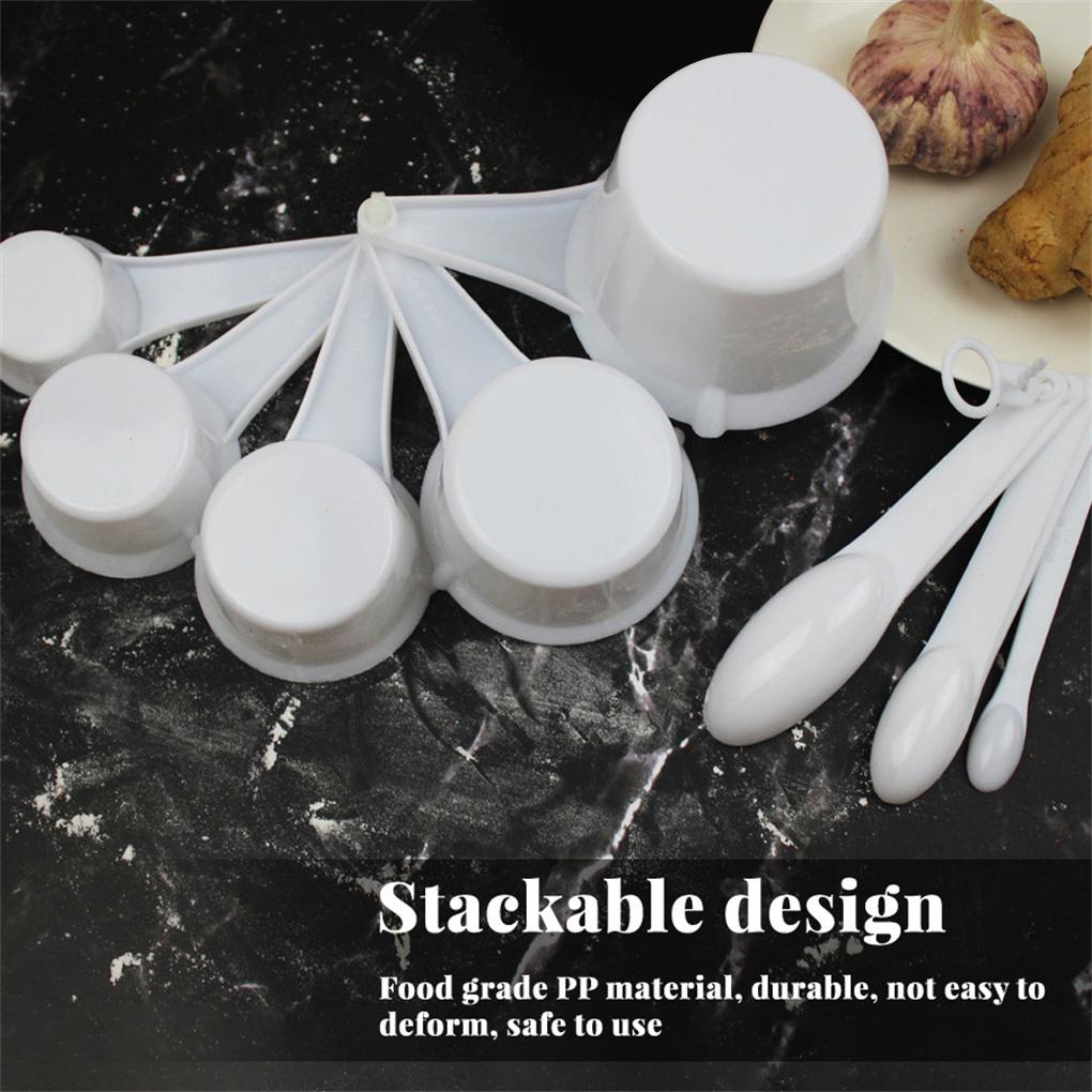 11X Measuring Cups Spoons Set Kitchen Plastic with Scale for Baking Cooking