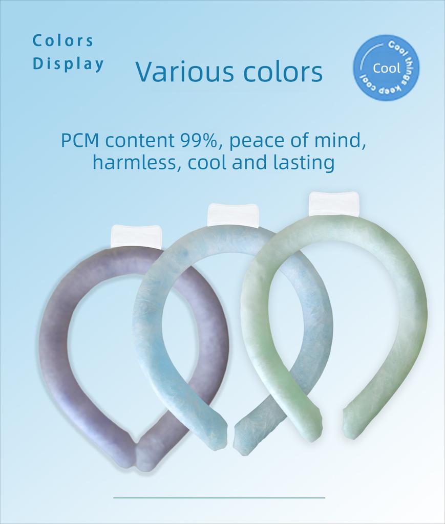Outdoor sports cooling ring summer heatstroke prevention neck hanging cold collar portable cooling neck ring for office travel