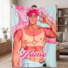 abby (5) Custom Name Flannel Blanket Soft Cozy Blanket for Sofa Bed Couch Travel Home Decor Gift