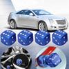 Wheel Tire Valve Cap Hexagonal Air Stems Cover Ventile Tyre Dust Cap Rims Car Wheel Styling Round