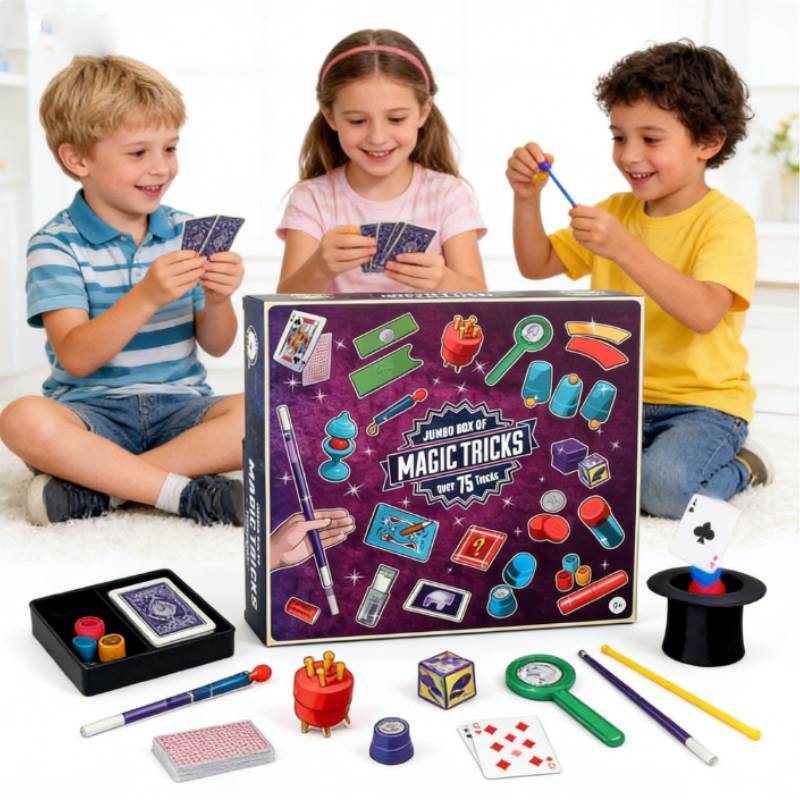 Magic Trick Set For Kids With Plastic Props And Stage Performance Skills For Holiday Gifts