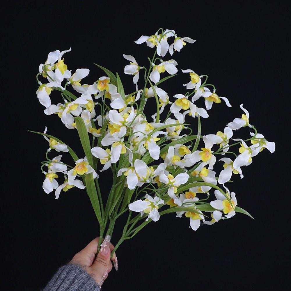 1pcs 50cm Flower Branches  Simulation Flowers Multi-functional Artificial Orchid  Photograph Props