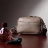 Stylish Bag for Women Made of Textured Genuine Leather Vintage 22662 Beige