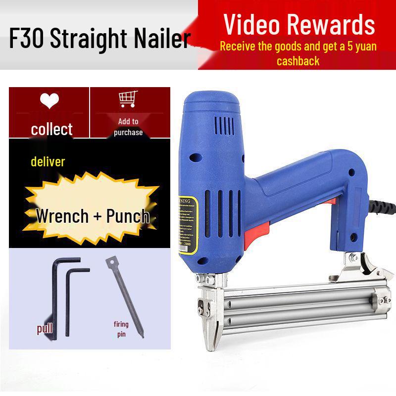 

F30 Dual-Use Electric & Pneumatic Brad Nail Gun for Woodworking