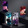 Jujut-su I-Ichiji K-Kaisen Phone Case For iPhone17,16,15,14,13,12 Plus,Max Soft Silicone Black Cover