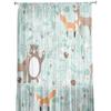 Forest Animal Cartoon Fox Deer Bear Tulle Sheer Window Curtains for Living Room Kitchen Children Bedroom Voile Hanging Curtain