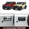 For Suzuki Jimny 2018-2025 JB74 JB64 ABS Black Chrome Rear Tailgate Door Handle Ring Handle Cover Decoration Car Accessories