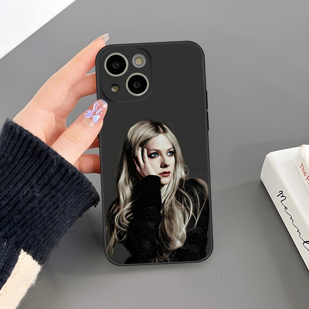 Singer Avril Lavigne Phone Case Fundas Design for iPhone 18 15 14 Pro Max 13 Mini 11 12 Xr X Xs 6s 6 7 8 SE Plus Back Cover