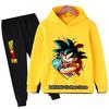 New 2025 Dragonball Hoodie Kids Spring Sportswear Boys and Girls Goku Sweatshirt Boys Clothes Girls Set Hoodie Pantsuit Children