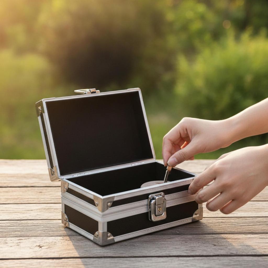 Single-Compartment Storage Case with Foam Cushioned Sturdy for Workshop