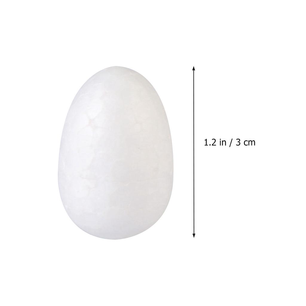 50Pcs Solid Egg Foam White 3Cm Ideal for Easter DIY Painting Crafts Festival Decoration Egg Foam Painting Crafts