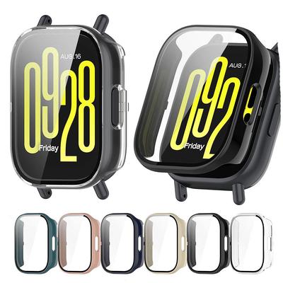 PC+Glass Protective Case For Redmi Watch 5 Active/Lite Full Screen Protector Shell Bumper Cover