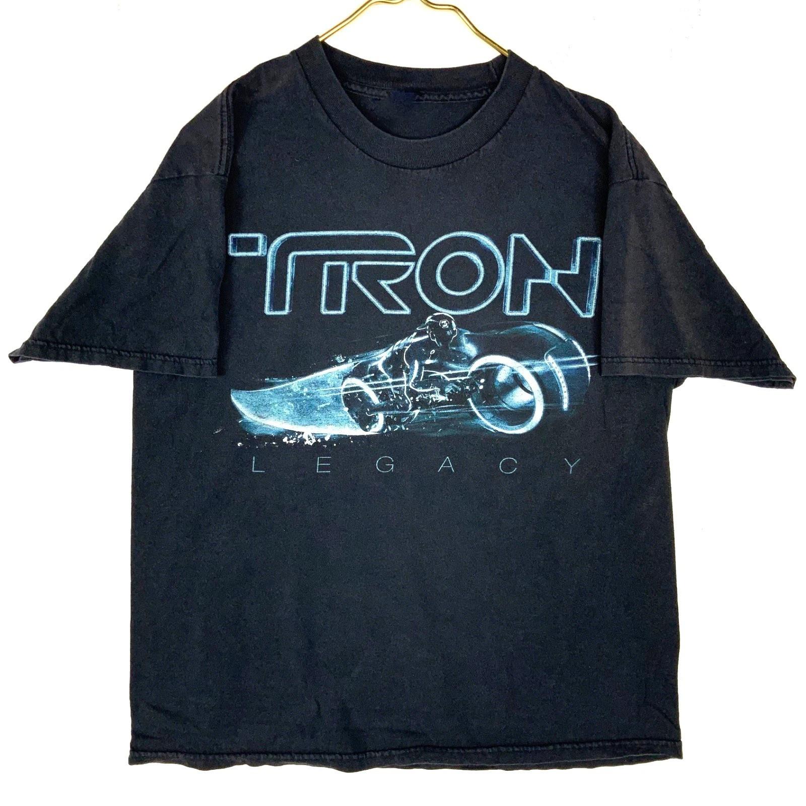 

NEW Comfort Colors Disneys Tron Legacy 100% Cotton T-shirt Mens Tees Top Size S To 5 XL Black Movie Y2K L