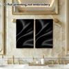 Luxury Black Satin Texture Towel, Soft Absorbent Daily Shower Towel