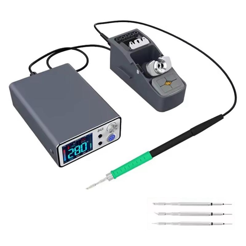 Intelligent T3B Soldering Station Electric Set With Handle And Welding Iron Tips For SMD BGA Repair US Plug T3B-T210
