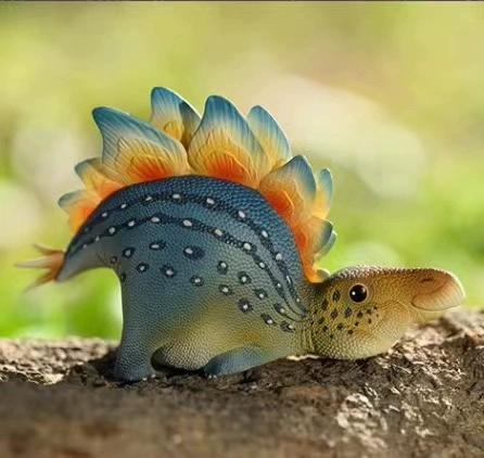 New Animal Planet Circular Ankylosaurus Sword Dragon Bull Dragon Brachiosaurus Triceratops Dinosaur Blind Box Figurine Gift