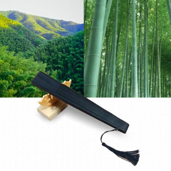 Praktyczna cienka dekoracja Czarny składany wachlarz w stylu chińskim Taniec z dostawą do tańca