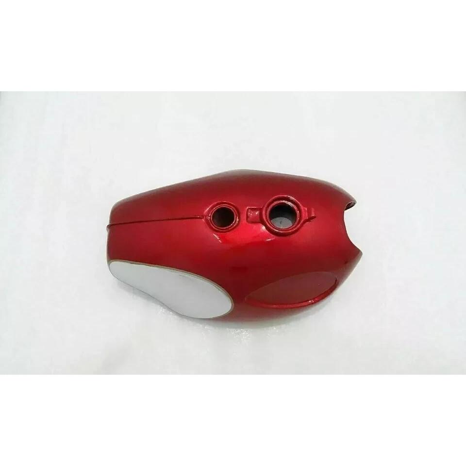 BSA A65 SPITFIRE, FIREBIRD POLISH & RED PAINTED ALLOY FUEL TANK 1960'S |Fit For