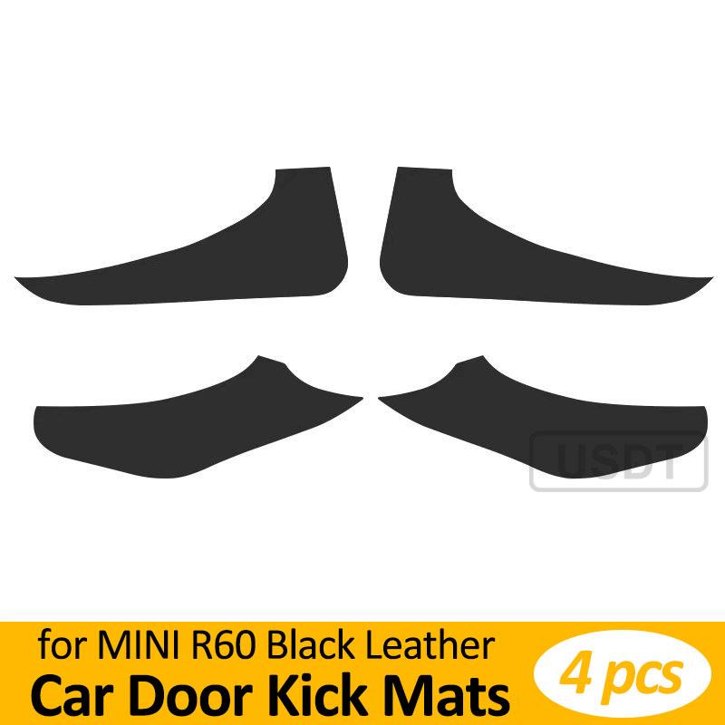 Car Door Anti Kick Mat Leather Carbon Fiber Sticker For BMW MINI Cooper F54 F55 F56 F57 F60 R56 R60 Car Accessories