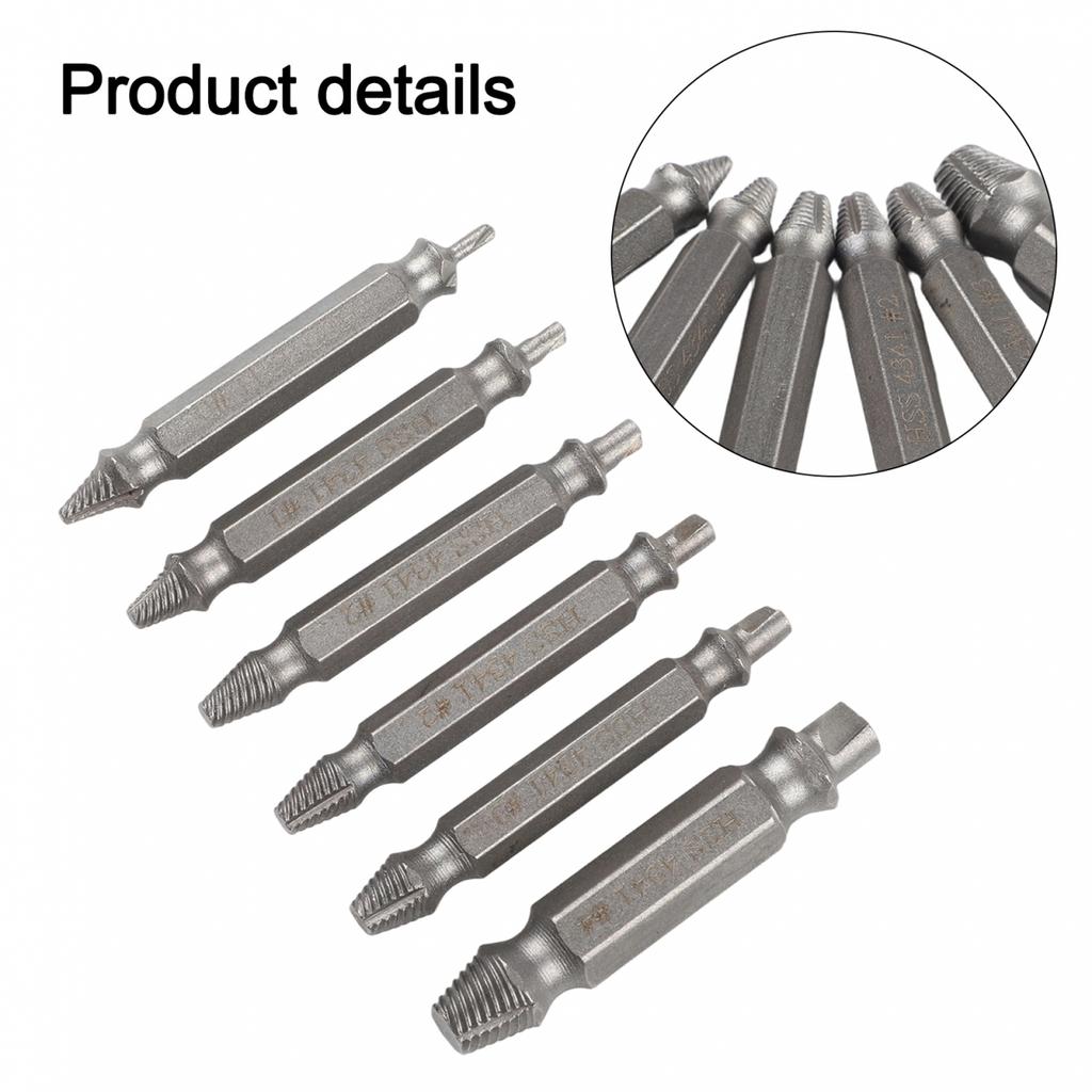Damaged Screw Extractor 6PCS Speed Out Drill Bits Tool Broken Bolt New