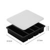 4 Grids Ice Mold with Lid Food Sauce Storage New Freezer Trays