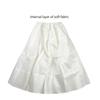 White 4-layers Design No Hoop Petticoat Fluffy Wedding Dress Crinoline Bridal Ball Gown Underskirt Ladies Lined Skirt Party Dress Role-playing Lining