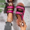 Fashion Slippers Women 2025 Spring and Summer New Round Head Soft Sole Women's Shoes Double Buckle A Word Outside To Wear Beach Slippers