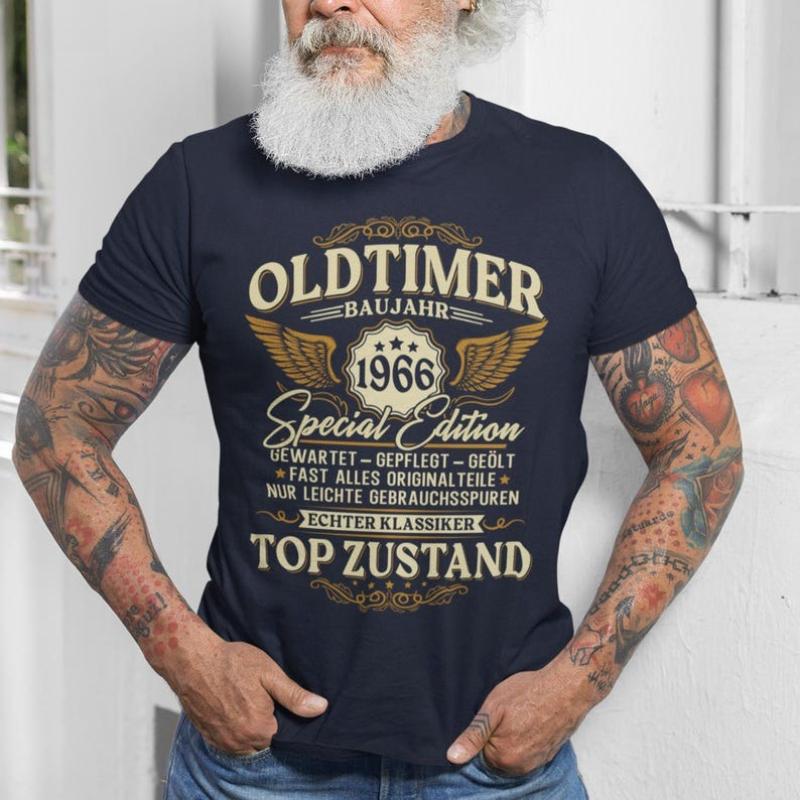 

Fashion Letter 1966 60 Years of Being Awesome Vintage 60th Birthday T-shirts Men s Casual Tee Loose Streetwear T-shirt Top Women s Clothing XXS