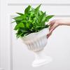 Large Wave Ripple Plastic Vase Modern Nordic Design Space-Saving Flower Pot Arrangement for Living Room Desk Home Accessories
