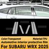 For SUBARU WRX 2025 Automotive Interior Screen Protective Film TPU Anti-Scratch Panel Dashboard Navigation