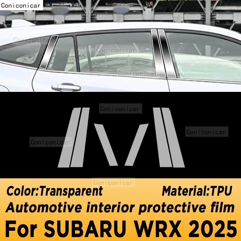 For SUBARU WRX 2025 Automotive Interior Screen Protective Film TPU Anti-Scratch Panel Dashboard Navigation