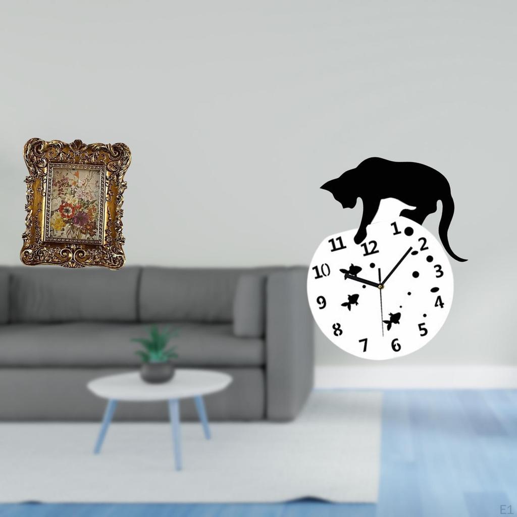 Floral Photo Frame And Wall Clock Antique Picture Holder with Quiet Movement for Home Office Dorm