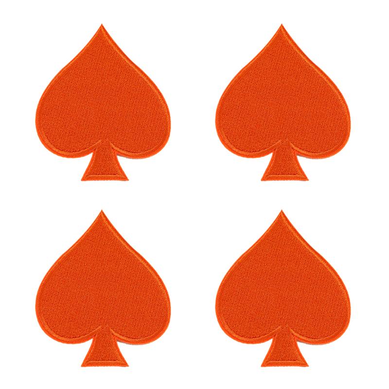 10pcs Wholesale New Poker Trend Embroidery Patch On Clothes Jackets Diy Decoration Cartoon Iron On Patches For Clothing Access 