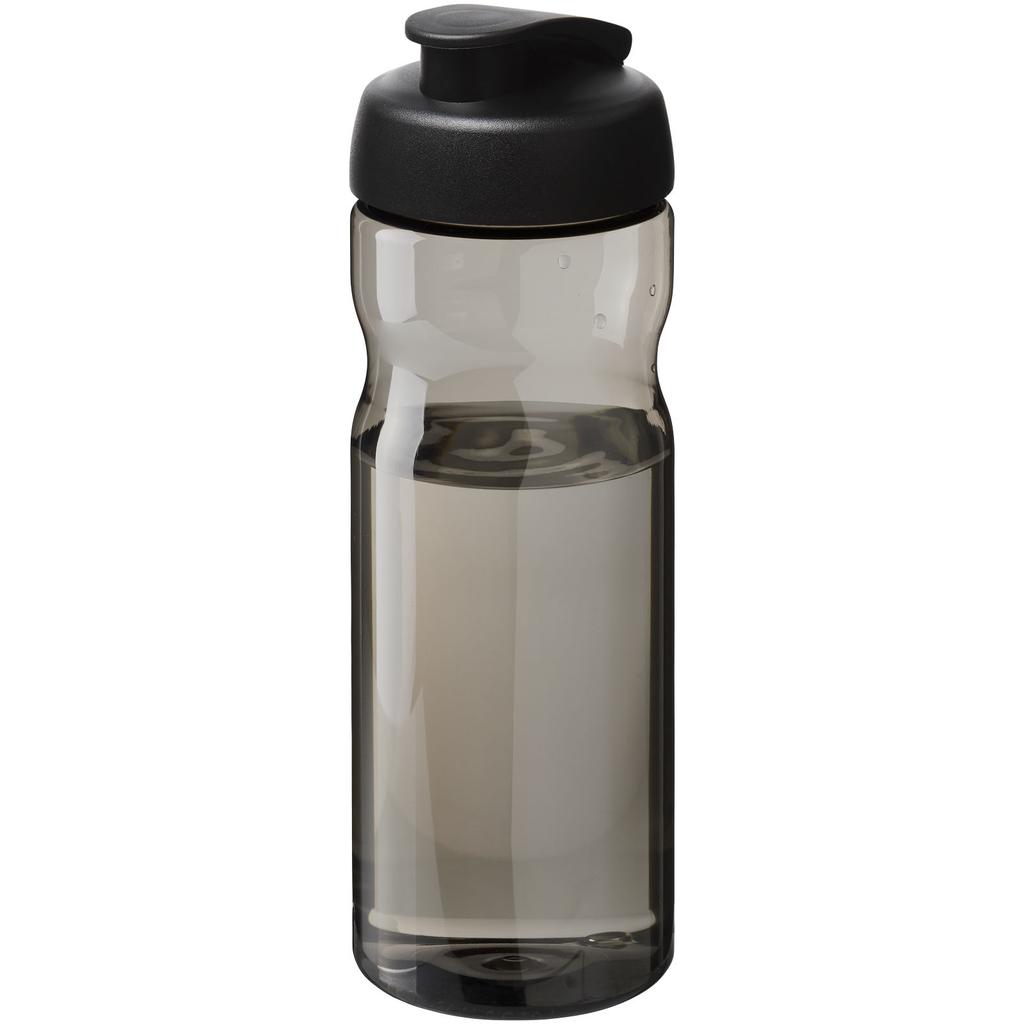 Sports bottle, 650 ml with flip lid H2O Active® "Base Tritan™" Carbon