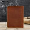 Leather Men'S Crazy Horse Leather Short Wallet Retro Wallet Durable Simple Card Bag Card Holder