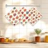 6PCS Cleaning Dishcloths Reusable Kitchen Dish Towels Vintage Fig Fruits Pattern Dishcloth Absorbent Lint Free Cloth Washable Duster Rags Tea Towels